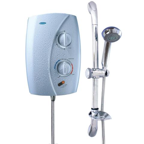 BlueWave 301 Shower Heater, 3.5kW, Chrome accessories