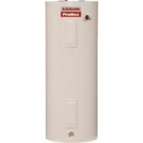 A.O. Smith ECS50X Electric Water Heater, 48" x 21.5" (HxD)