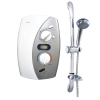 BlueWave 302D-CE Shower Heater, 3.5kW, ELCB, Chrome accessories