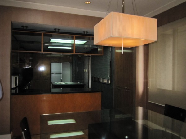 Dining room with light