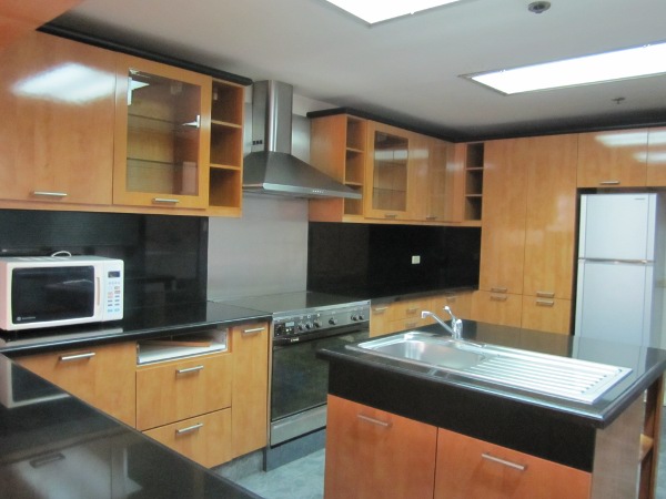 Kitchen with light
