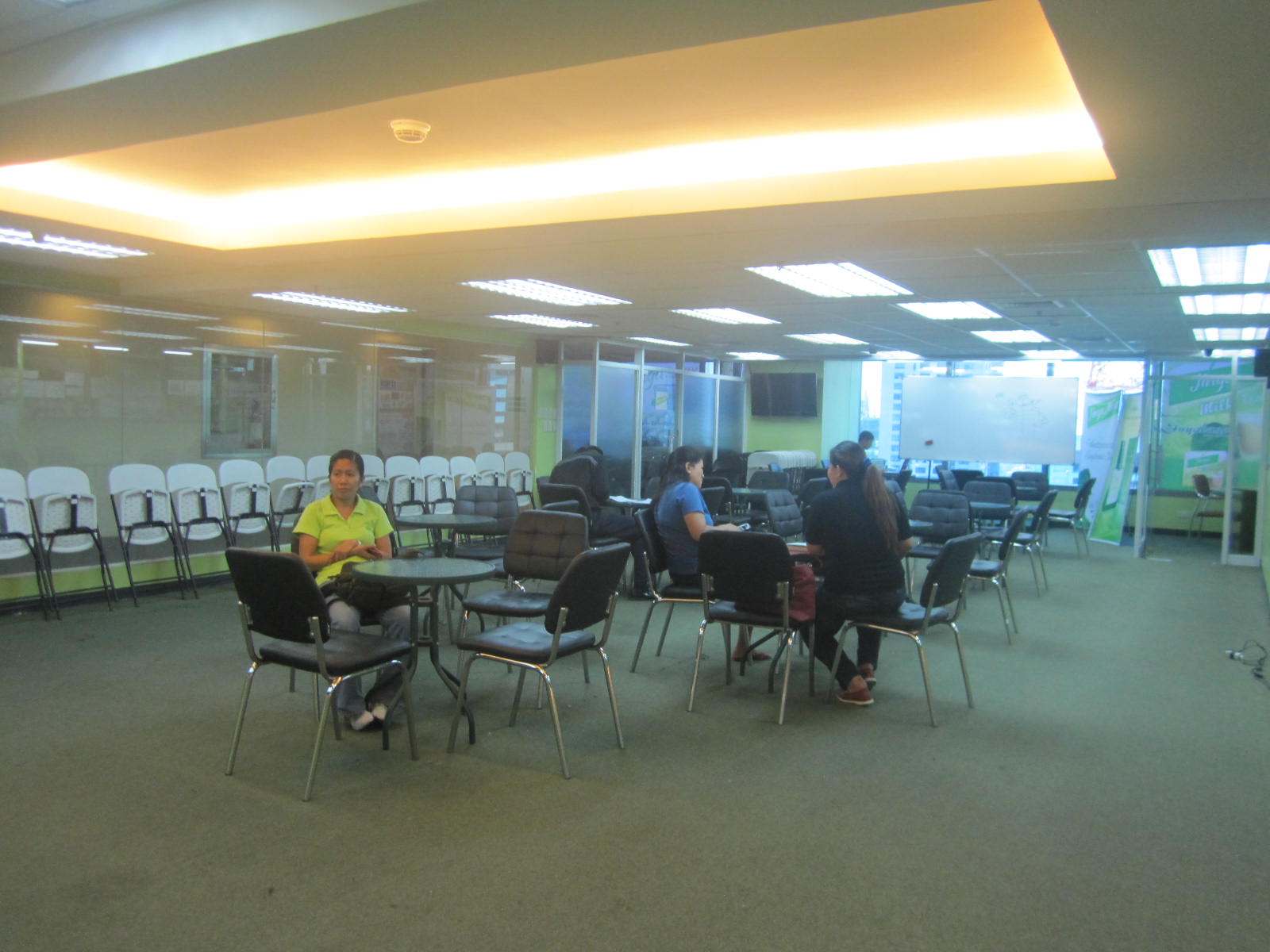 Carpeted receiving area